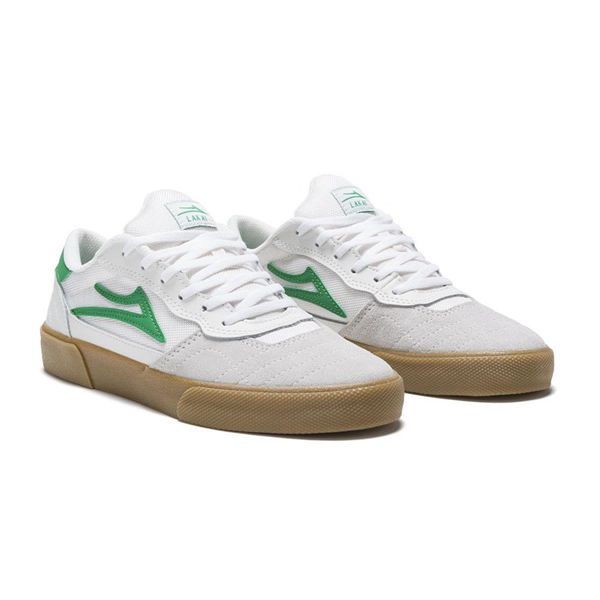 LaKai Cambridge White/Green Skate Shoes Mens | Australia BQ5-2777